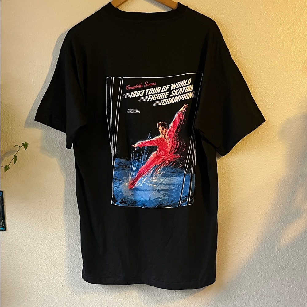 Vintage 90's Tour of World Figure Skating Champions Campbell's Soup Shirt